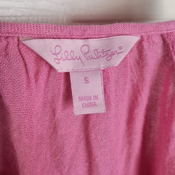 Lilly Pulitzer Blouse in Pink Size Small - Picture 4 of 6